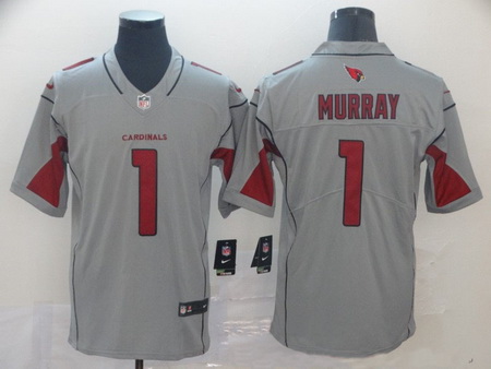 Nike Cardinals 1 Kyler Murray Silver Inverted Legend Jersey