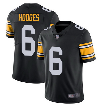 Nike Steelers 6 Devlin Hodges Black Alternate Vapor Untouchable Limited Jersey