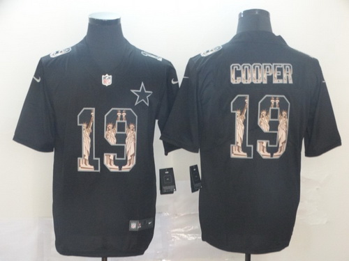 Cowboys 19 Amari Cooper Black Statue Of Liberty Limited Jersey