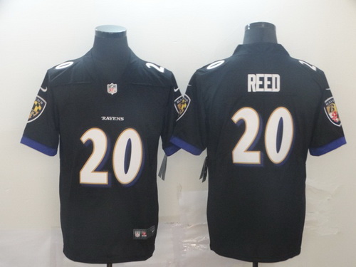 Ravens 20 Ed Reed Black Alternate Vapor Untouchable Limited Jersey