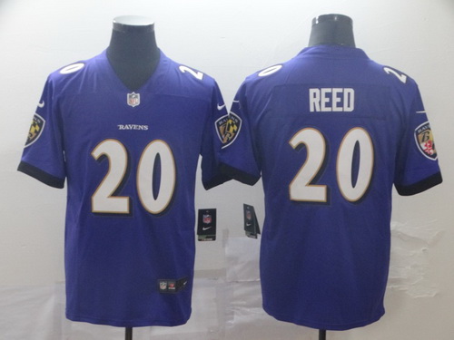 Ravens 20 Ed Reed Purple Vapor Untouchable Limited Jersey