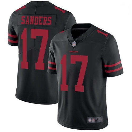 Youth 49ers 17 Emmanuel Sanders Black Alternate Stitched Football Vapor Untouchable Limited Jersey