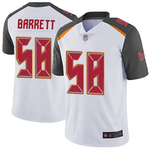 Youth Buccaneers 58 Shaquil Barrett White Stitched Football Vapor Untouchable Limited Jersey