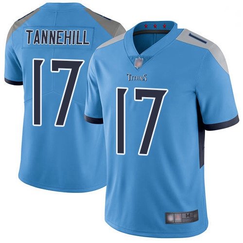 Youth Titans 17 Ryan Tannehil Light Blue Alternate Stitched Foot
