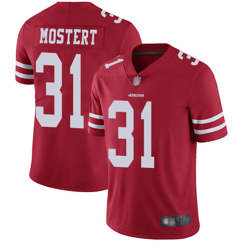 Youth Nike San Francisco 49ers 31 Raheem Mostert Red Team Color Vapor Untouchable Limited Player NFL