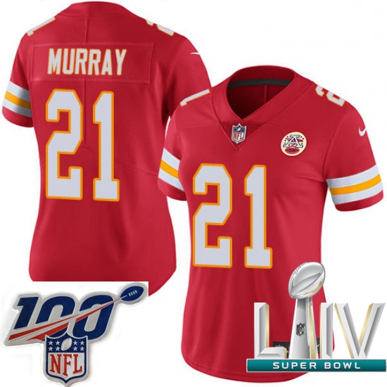 2020 Super Bowl LIV Women Nike Kansas City Chiefs #21 Eric Murray Red Team Color Vapor Untouchable L