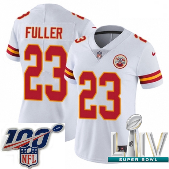 2020 Super Bowl LIV Women Nike Kansas City Chiefs #23 Kendall Fuller White Vapor Untouchable Limited