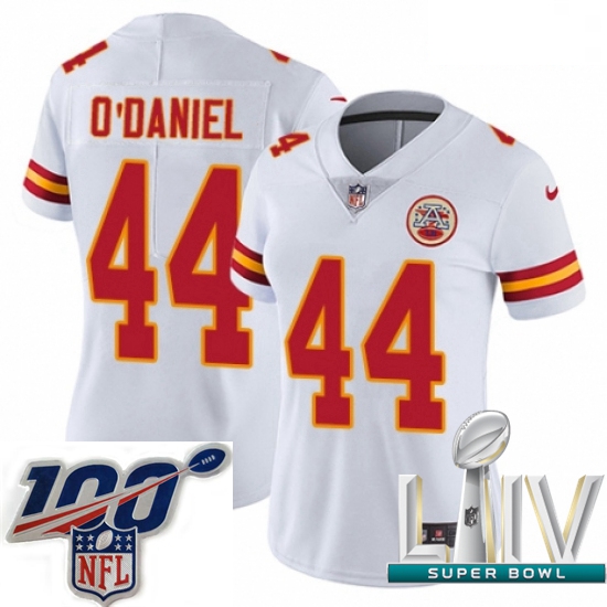 2020 Super Bowl LIV Women Nike Kansas City Chiefs #44 Dorian O'Daniel White Vapor Untouchable Limite