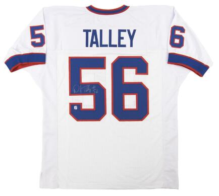 Men Bills 56 Darryl Talley white throwback jersey