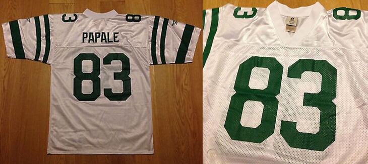 Men Reebok Vince Papale Eagles #83 White jersey