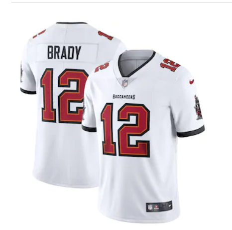 Men Nike Tampa Bay Buccaneers 12 Tom Brady White Vapor Limited NFL Stitched Jersey