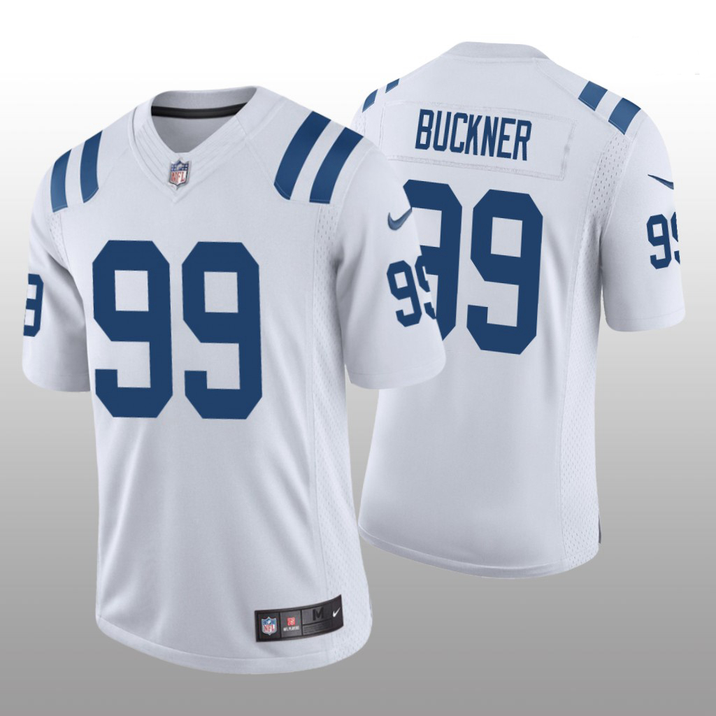 Men Nike Indianapolis Colts 99 Deforest Buckner White Vapor Limited Stitched NFL Jersey