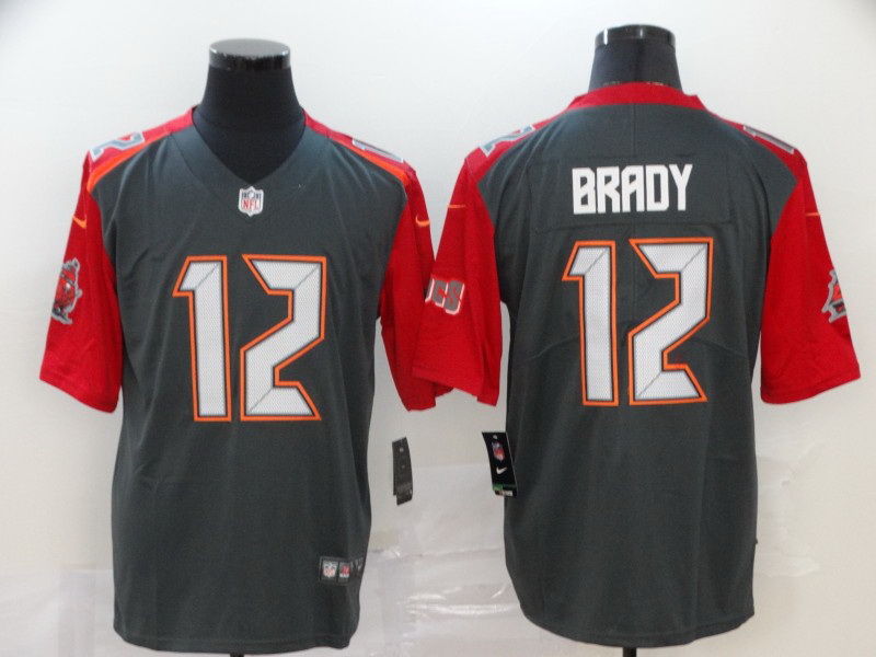 Buccaneers 12 Tom Brady Black Vapor Untouchable Limited Jersey