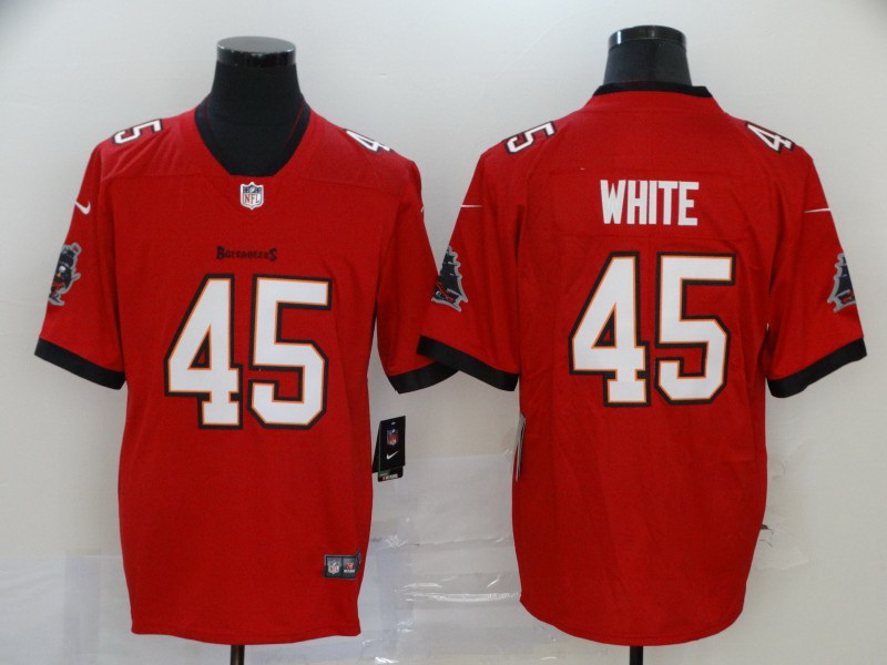 Nike Buccaneers 45 Devin White Red New 2020 Vapor Untouchable Limited Jersey