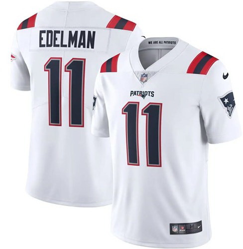 Nike Patriots 11 Julian Edelman White 2020 New Vapor Untouchable Limited Jersey