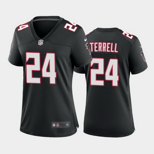 women a.j. terrell atlanta falcons black throwback game jersey 2020