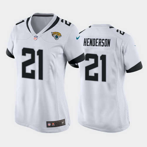 women c.j. henderson jacksonville jaguars white game jersey