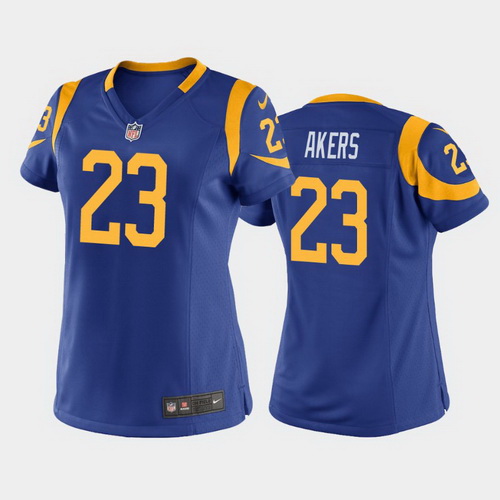 women cam akers los angeles rams royal game jersey