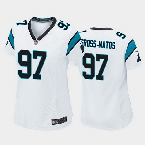 women yetur gross matos carolina panthers white game jersey