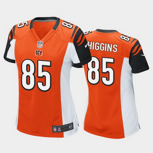 women tee higgins cincinnati bengals orange game jersey