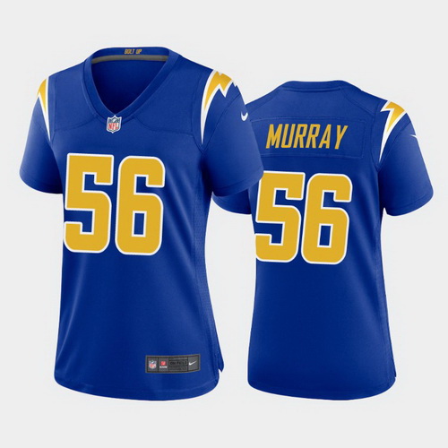 women kenneth murray los angeles chargers royal 2nd alternate game jersey 2020