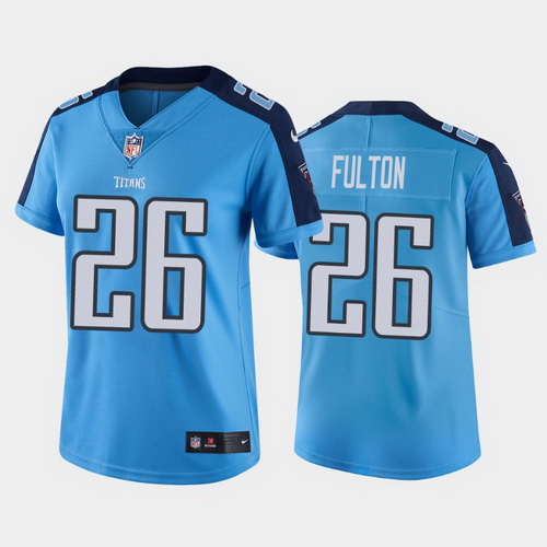 women kristian fulton tennessee titans light blue vapor limited jersey