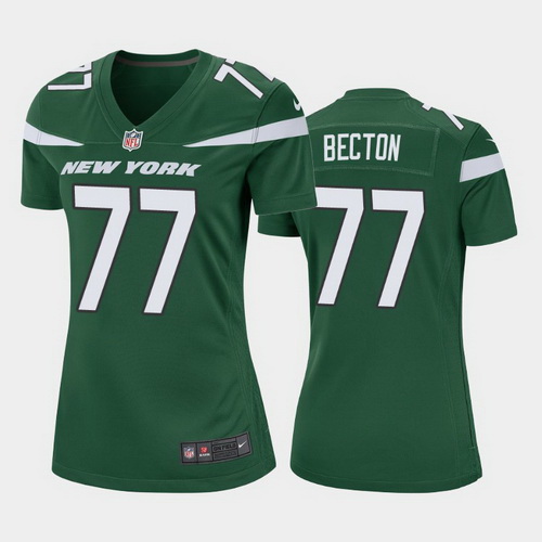 women mekhi becton new york jets green game jersey