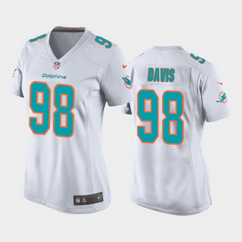 women raekwon davis miami dolphins white game jersey