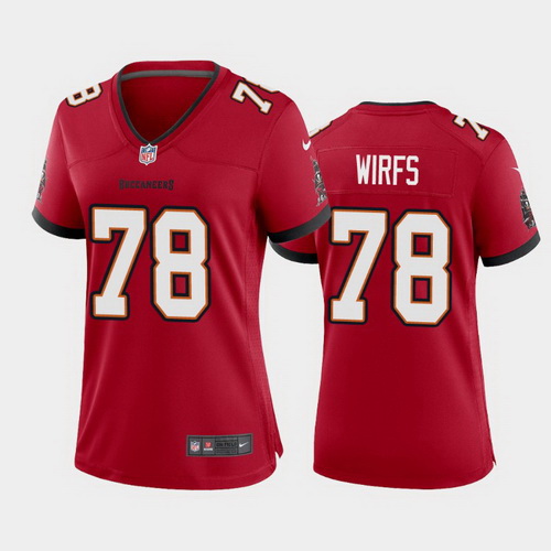 women tristan wirfs tampa bay buccaneers red game jersey 2020