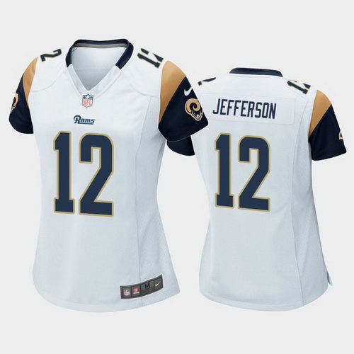 women van jefferson los angeles rams white game jersey