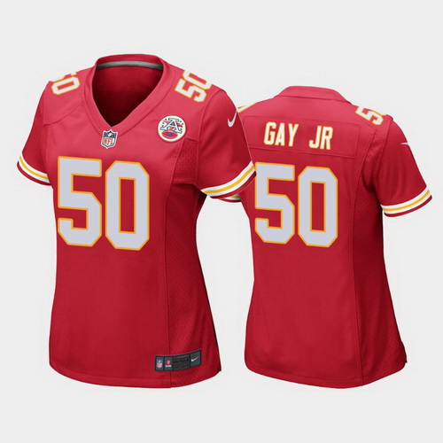 women willie gay jr. kansas city chiefs red game jersey