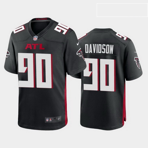 men marlon davidson atlanta falcons black game jersey