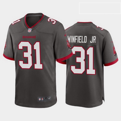 men antoine winfield jr. tampa bay buccaneers pewter alternate game jersey