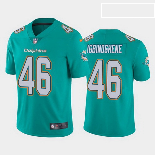 men noah igbinoghene miami dolphins aqua vapor limited jersey