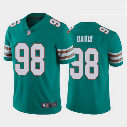 men raekwon davis miami dolphins aqua alternate vapor limited jersey