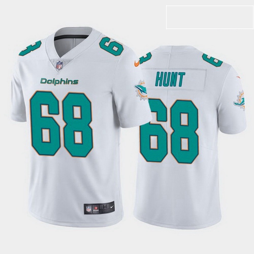 men robert hunt miami dolphins white vapor limited jersey