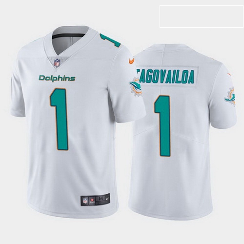 men tua tagovailoa miami dolphins white vapor limited jersey