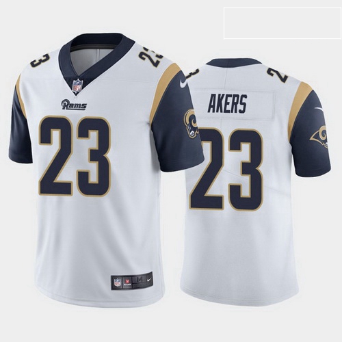 men cam akers los angeles rams white vapor limited jersey