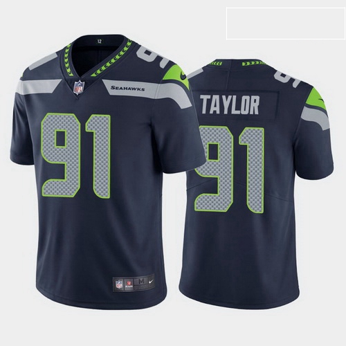 men darrell taylor seattle seahawks navy vapor limited jersey