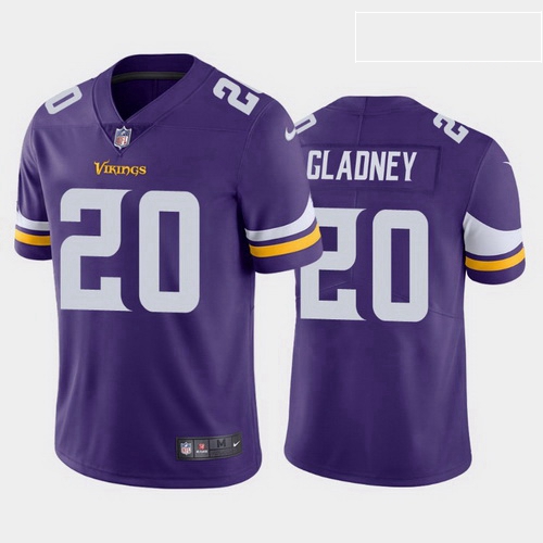 men jeff gladney minnesota vikings purple vapor limited jersey