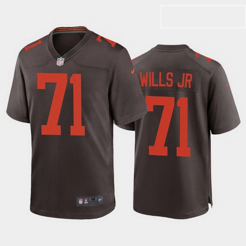 men jedrick wills cleveland browns brown alternate game jersey 2020