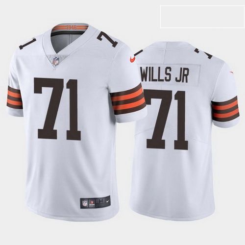 men jedrick wills cleveland browns white vapor limited jersey 2020