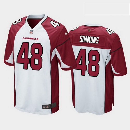 men isaiah simmons arizona cardinals white game jersey