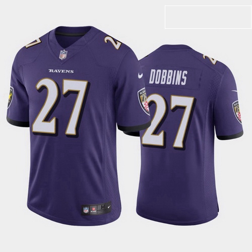 men j.k. dobbins baltimore ravens purple vapor limited jersey