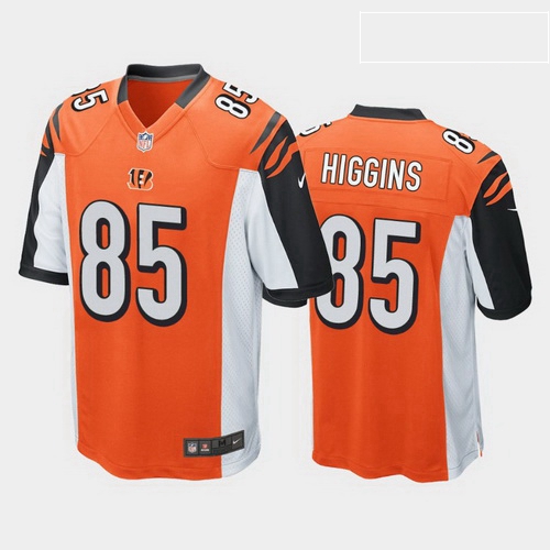 men tee higgins cincinnati bengals orange game jersey