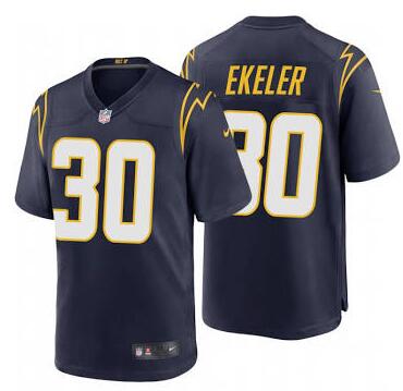 Men Chargers 30 Austin Ekeler 2020 Navy Blue Vapor Limtied Jersey