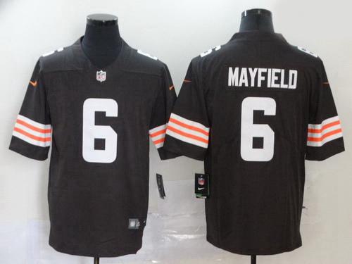 Youth Nike Cleveland Browns 6 Baker Mayfield Brown Vapor Limited Jersey