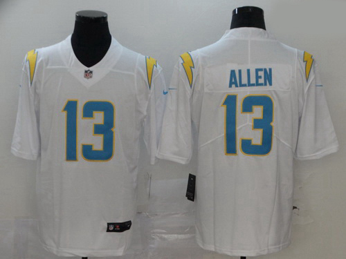 Youth Nike Los Angeles 13 Chargers Keenan Allen 2020 White Vapor Limited Jersey