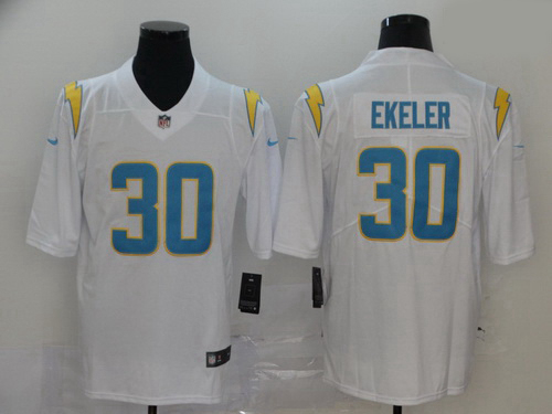 Youth Nike Los Angels Chargers 30 Austin Ekeler White Vapor Limited Jersey