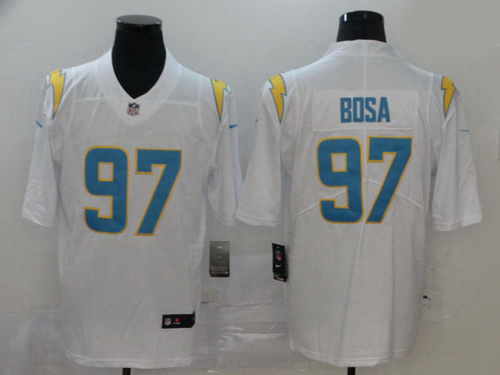 Men Nike Chargers 97 Joey Bosa White 2020 New Vapor Untouchable Limited Jersey